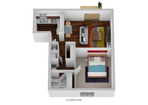 Floor Plan at Indian Creek Apartments*, Cincinnati, Ohio